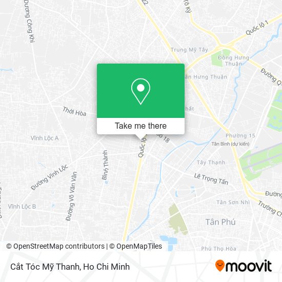 Cắt Tóc Mỹ Thanh map
