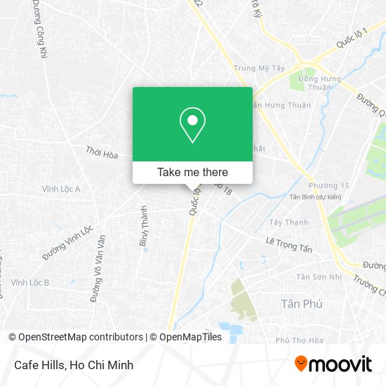 Cafe Hills map