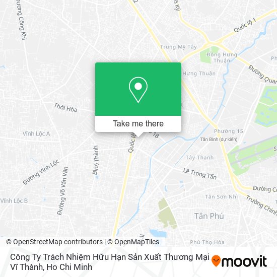 Công Ty Trách Nhiệm Hữu Hạn Sản Xuất Thương Mại Vĩ Thành map