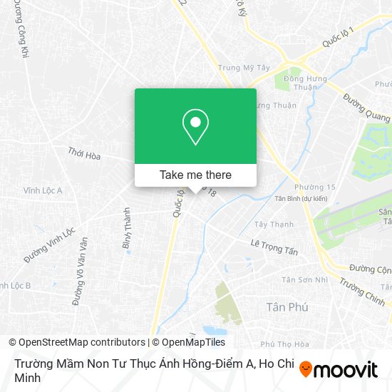 Trường Mầm Non Tư Thục Ánh Hồng-Điểm A map