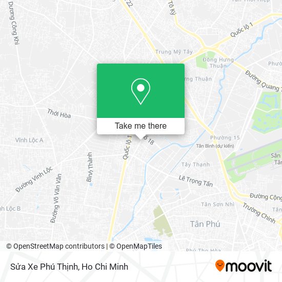Sửa Xe Phú Thịnh map