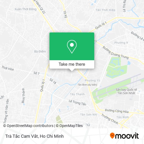 Trà Tắc Cam Vắt map