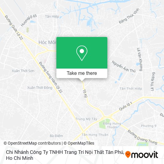Chi Nhánh Công Ty TNHH Trang Trí Nội Thất Tân Phú map
