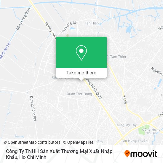 Công Ty TNHH Sản Xuất Thương Mại Xuất Nhập Khẩu map