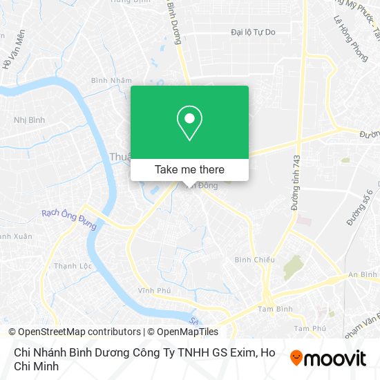 Chi Nhánh Bình Dương Công Ty TNHH GS Exim map