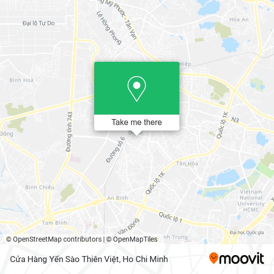 Cửa Hàng Yến Sào Thiên Việt map