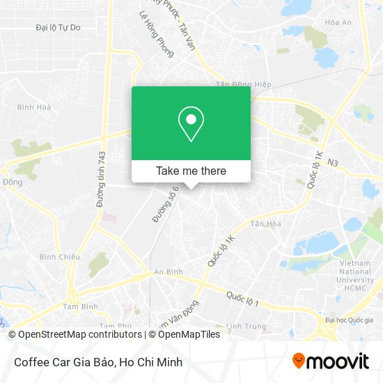 Coffee Car Gia Bảo map