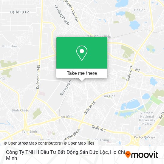 Công Ty TNHH Đầu Tư Bất Động Sản Đức Lộc map