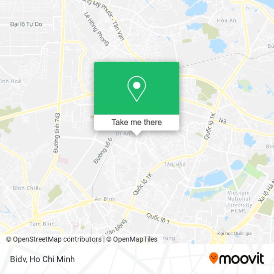 Bidv map