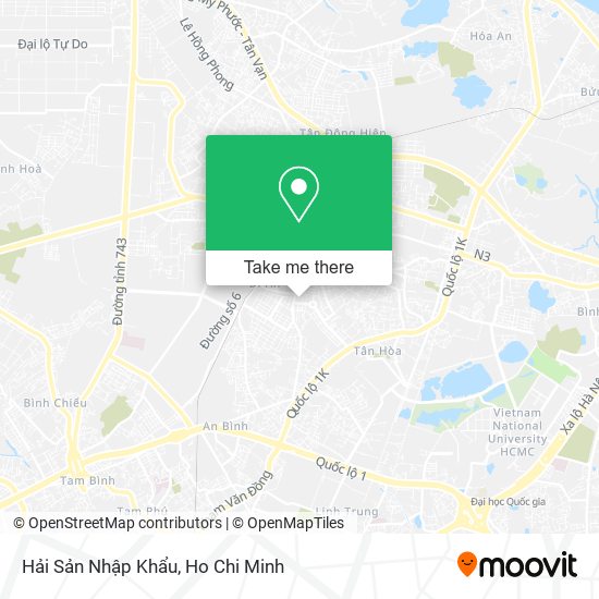 Hải Sản Nhập Khẩu map