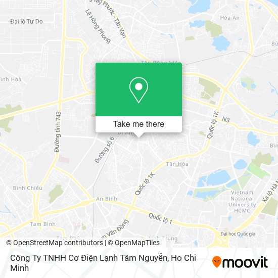 Công Ty TNHH Cơ Điện Lạnh Tâm Nguyễn map