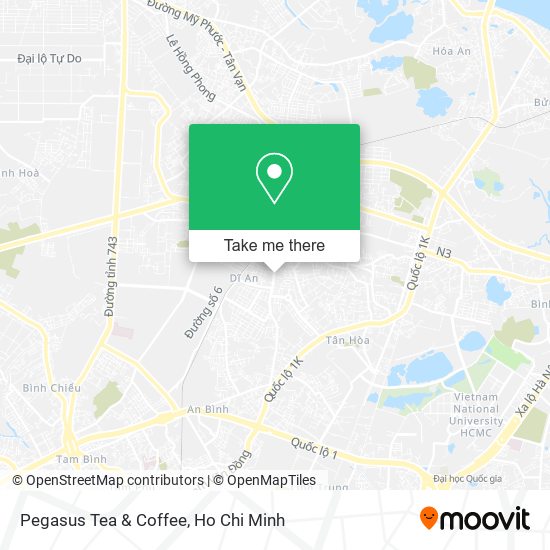 Pegasus Tea & Coffee map