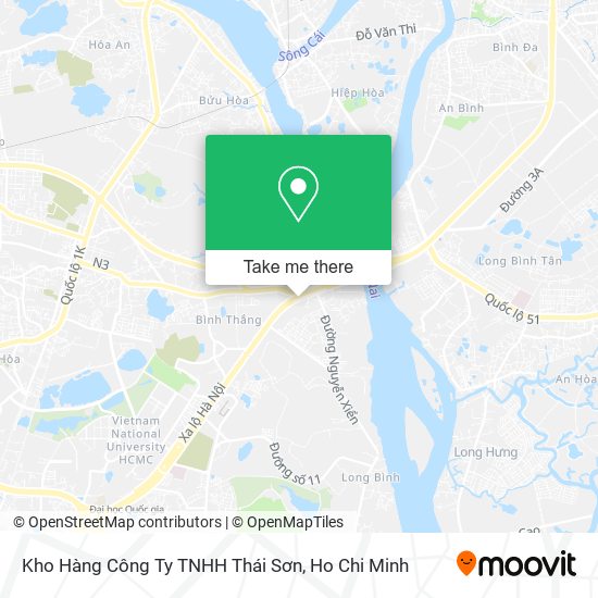 Kho Hàng Công Ty TNHH Thái Sơn map