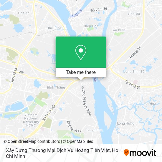 Xây Dựng Thương Mại Dịch Vụ Hoàng Tiến Việt map