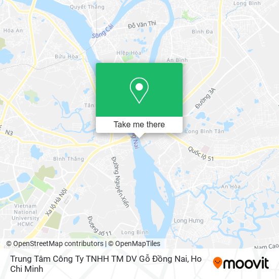 Trung Tâm Công Ty TNHH TM DV Gỗ Đồng Nai map