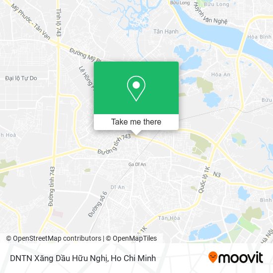 DNTN Xăng Dầu Hữu Nghị map