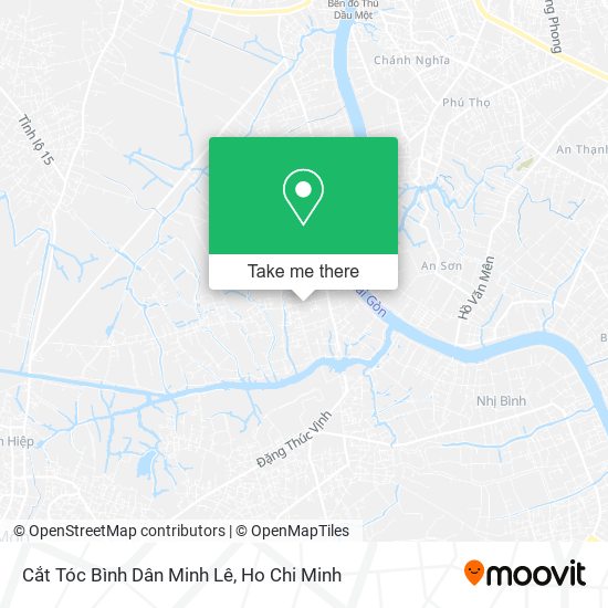 Cắt Tóc Bình Dân Minh Lê map