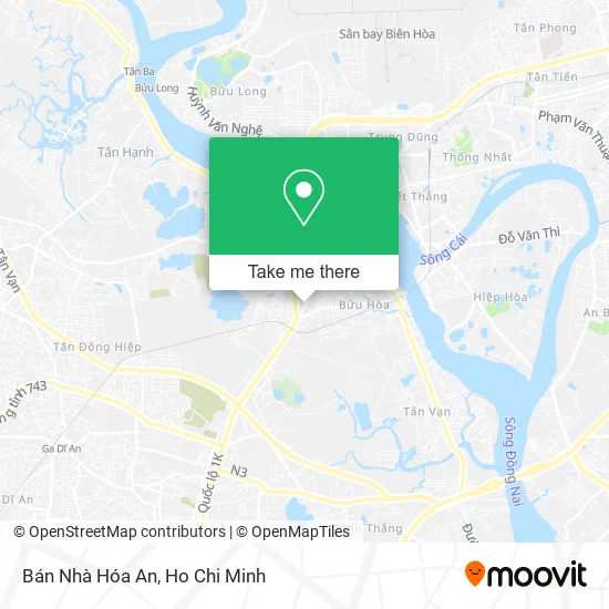 Bán Nhà Hóa An map