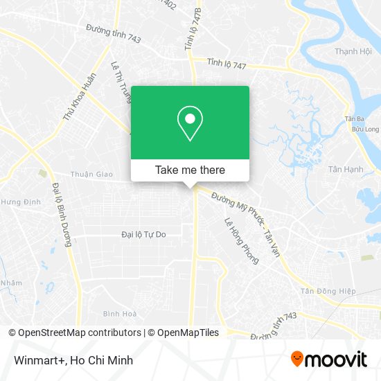 Winmart+ map
