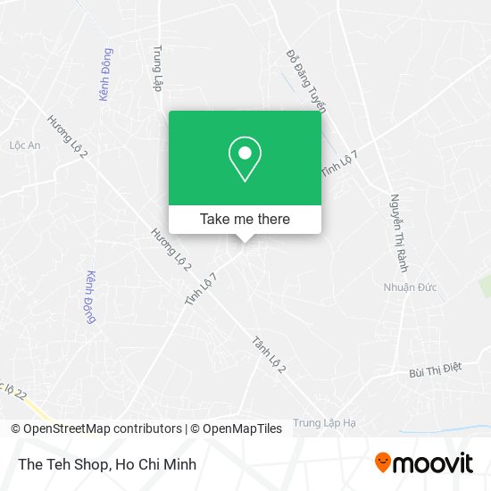 The Teh Shop map