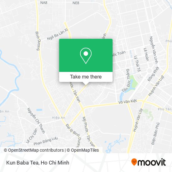 Kun Baba Tea map