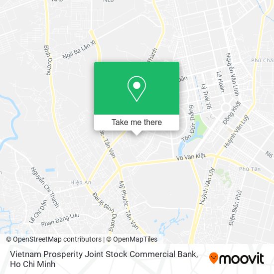 Vietnam Prosperity Joint Stock Commercial Bank map