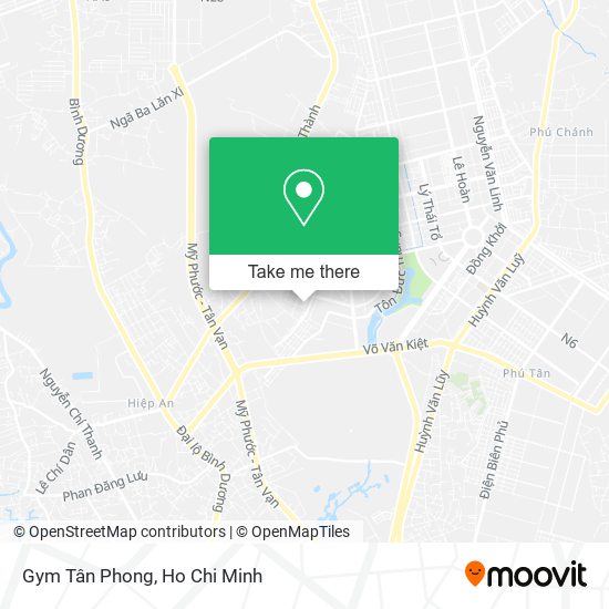 Gym Tân Phong map