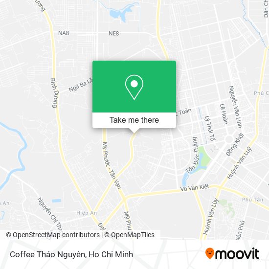 Coffee Thảo Nguyên map