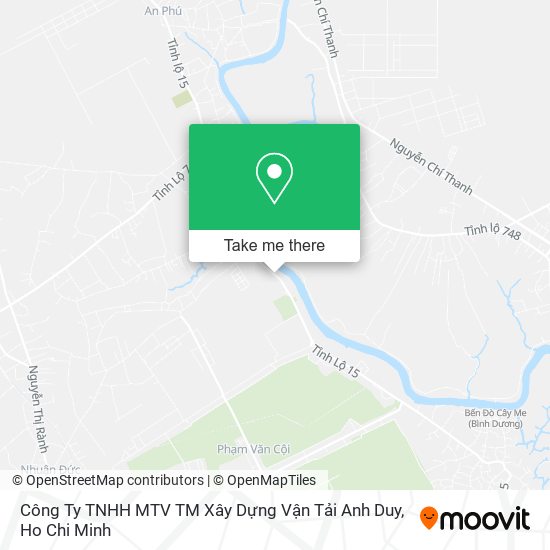 Công Ty TNHH MTV TM Xây Dựng Vận Tải Anh Duy map