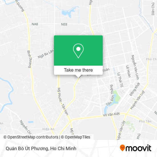 Quán Bò Út Phương map