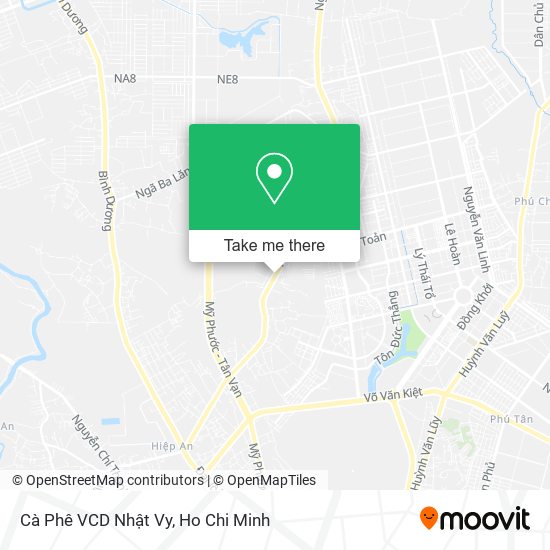 Cà Phê VCD Nhật Vy map