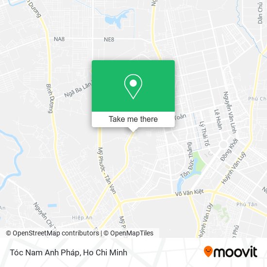 Tóc Nam Anh Pháp map