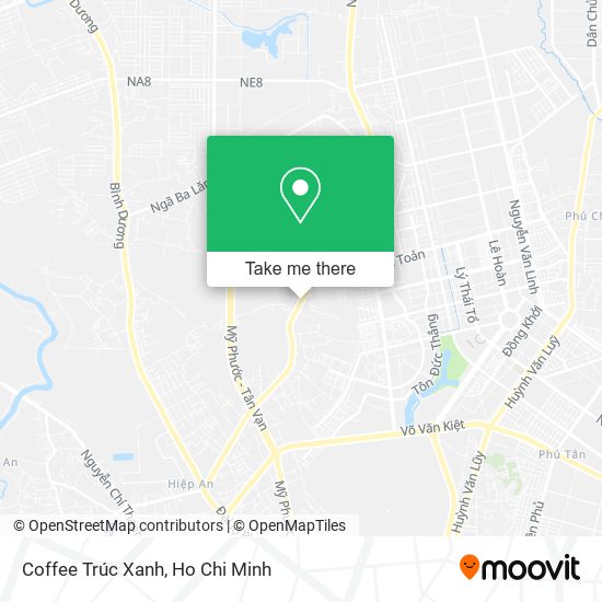 Coffee Trúc Xanh map