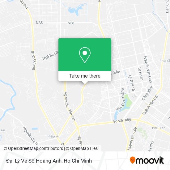 Đại Lý Vé Số Hoàng Anh map