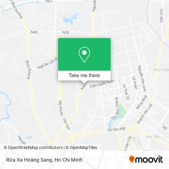 Rửa Xe Hoàng Sang map