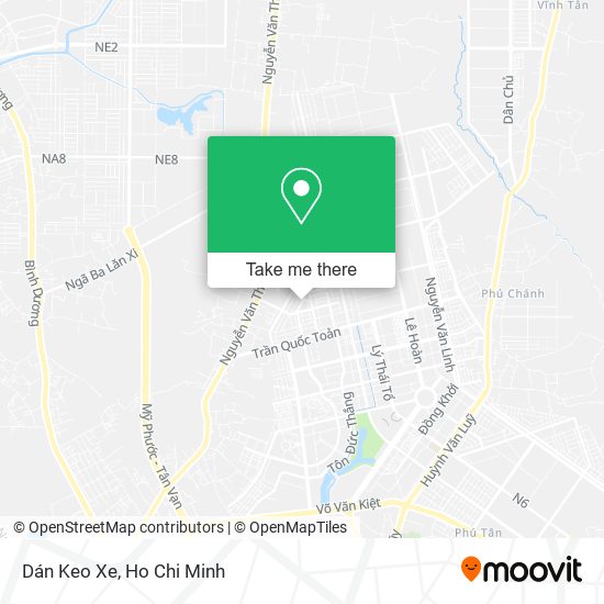 Dán Keo Xe map