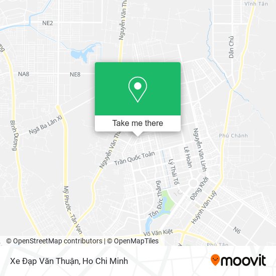 Xe Đạp Văn Thuận map