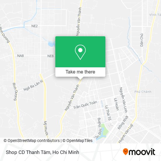 Shop CD Thanh Tâm map