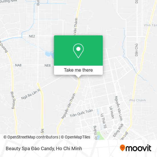 Beauty Spa Đào Candy map