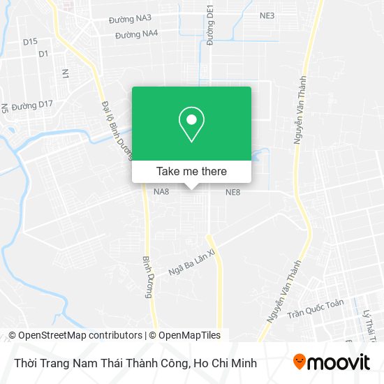 Thời Trang Nam Thái Thành Công map