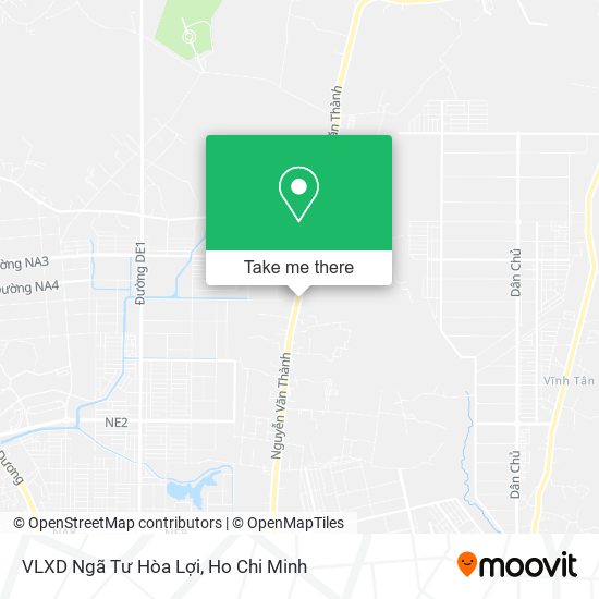 VLXD Ngã Tư Hòa Lợi map