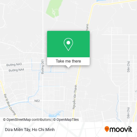 Dừa Miền Tây map