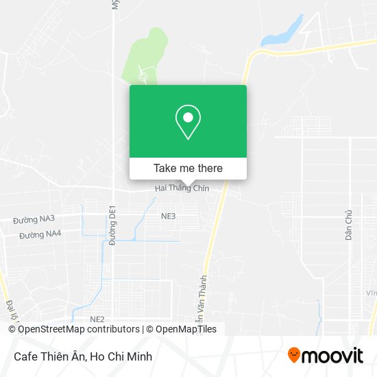 Cafe Thiên Ân map