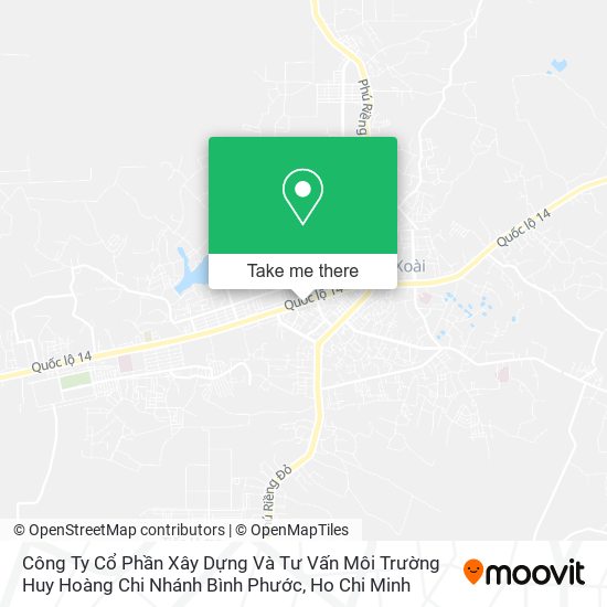 Công Ty Cổ Phần Xây Dựng Và Tư Vấn Môi Trường Huy Hoàng Chi Nhánh Bình Phước map