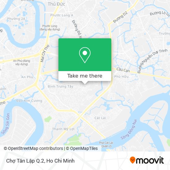 Chợ Tân Lập Q.2 map