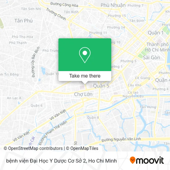 bệnh viện Đại Học Y Dược Cơ Sở 2 map
