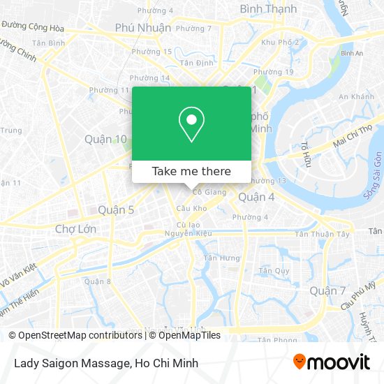 Lady Saigon Massage map