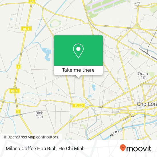 Milano Coffee Hòa Bình map