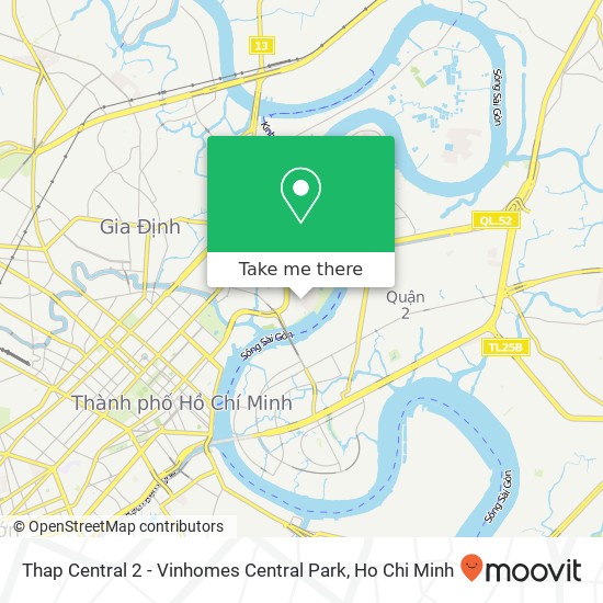 Thap Central 2 - Vinhomes Central Park map