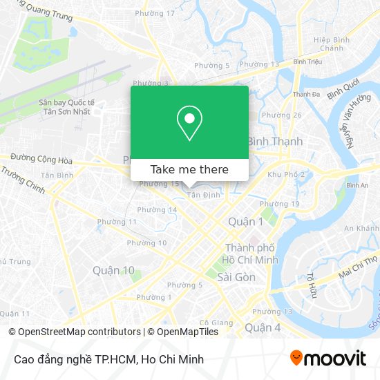 Cao đẳng nghề TP.HCM map